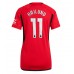 Manchester United Rasmus Hojlund #11 Voetbalkleding Thuisshirt Dames 2023-24 Korte Mouwen